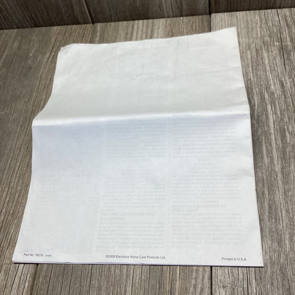 Electrolux Sanitaire System Professional Heavy Duty Upright Vacuum Owners Guide - Picture 6 of 7